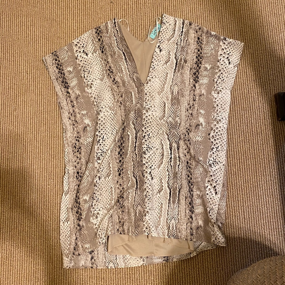 Snakeskin shift dress